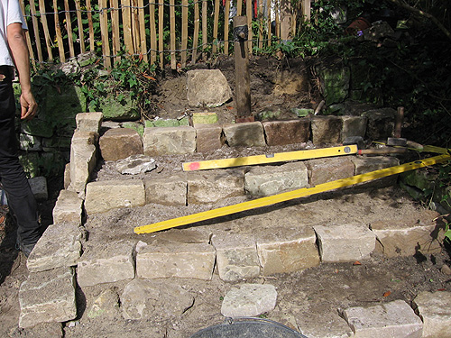 Treppe aus Naturstein