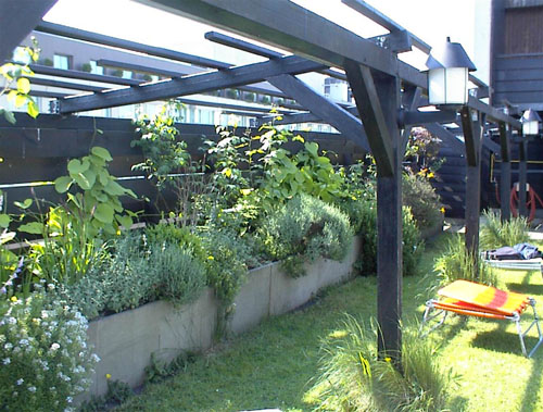 Sonnenschutz auf dem Dach