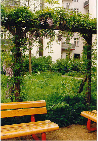 Sitzecke mit Pergola