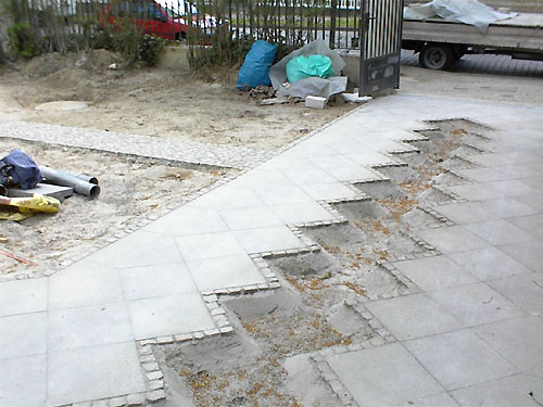 Gepflasterter Weg
