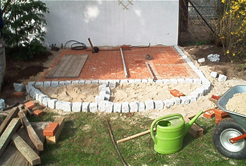 Anlegen einer Terrasse